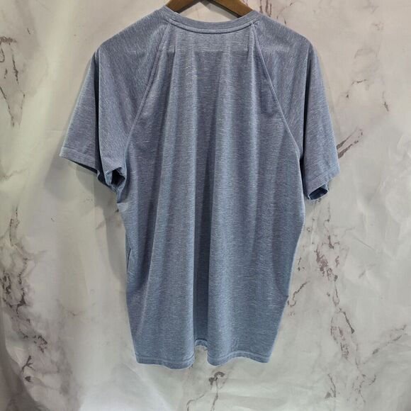 Nike Shirt Mens Large Dri Fit Light Blue Tech Short Sleeve Active UPF 40 - Picture 5 of 11